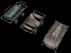 church hospital - body cart 01 3D 모델