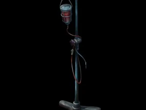 church hospital - infusion drip 3D Model