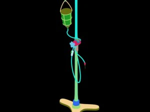 church hospital - infusion drip 3D Model