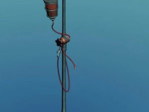 church hospital - infusion drip 3D Model