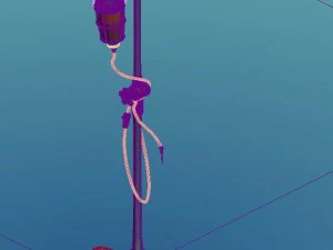 church hospital - infusion drip 3D Model