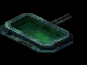 church hospital - pool 01 3Dモデル