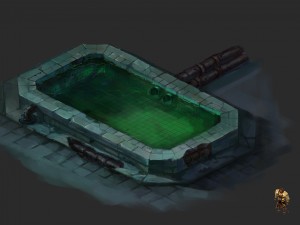 church hospital - pool 01 3Dモデル