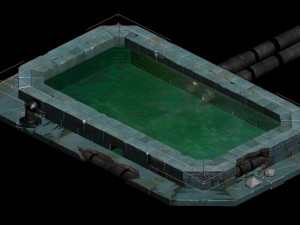 church hospital - pool 01 3Dモデル