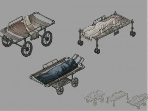 church hospital - the morgue 01 3D 모델