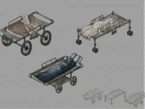 church hospital - the morgue 01 3D Model