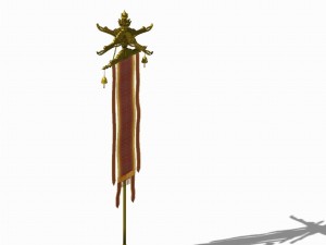 restaurant flagpoles 11 3D मॉडल