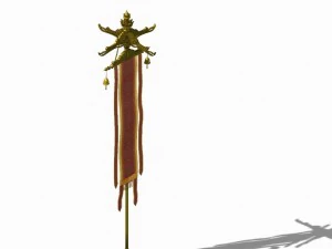 restaurant flagpoles 11 3D Model