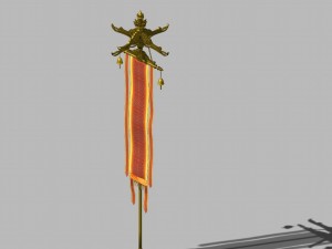 restaurant flagpoles 11 3D मॉडल