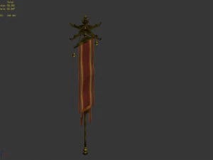 restaurant flagpoles 11 3D Model
