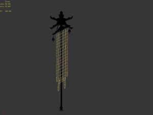 restaurant flagpoles 11 3D मॉडल