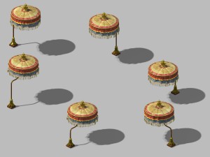winery umbrellas 11 Model 3D