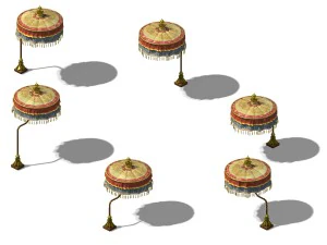winery umbrellas 11 3D Model