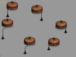 winery umbrellas 11 3Dモデル