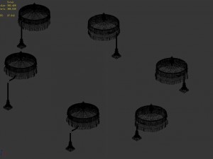 winery umbrellas 11 3Dモデル