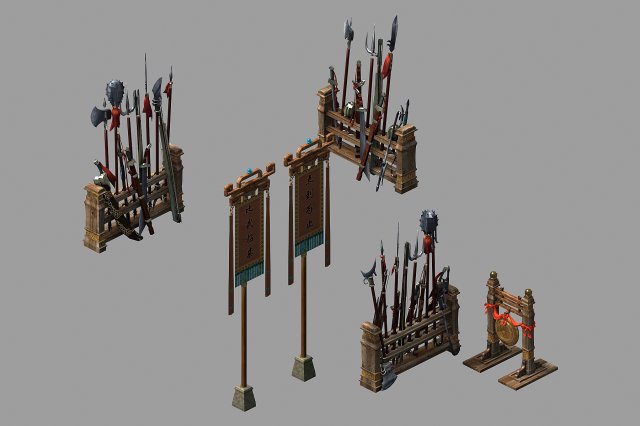 ring - rack 3D Model .c4d .max .obj .3ds .fbx .stl .blend 