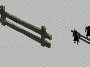 howling highlands - lights - wooden bar 01 3D Model
