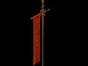 muslim - banner 03 3D Model