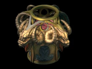 seven angel altar - brazier 01 3D Model