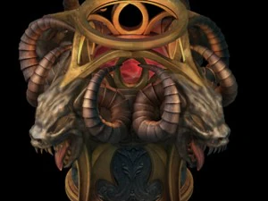 seven angel altar - brazier 01 3D Model