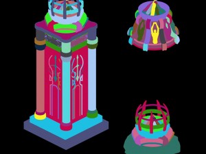 seven angel altar - brazier 02 3D मॉडल