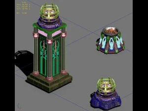 seven angel altar - brazier 02 3D Model