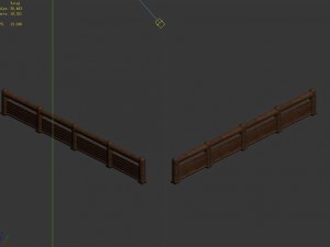 horse racing area - wooden bar 02 3D मॉडल