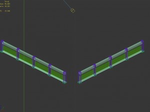 horse racing area - wooden bar 02 3D मॉडल