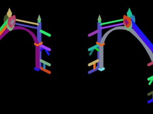 racing area - wooden doors 01 3D मॉडल