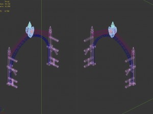 racing area - wooden doors 01 3D मॉडल