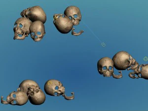 death desert - skull 01 3D Model
