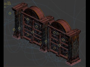 library - bookcase 01 3D Model