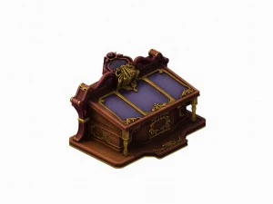 бібліотека - універсальна вітрина 01 3D Модель