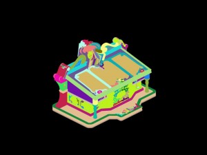 library - universal showcase 01 3D मॉडल