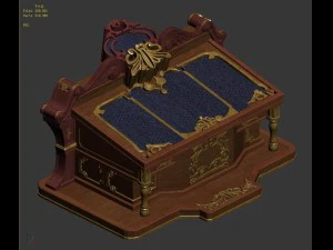 library - universal showcase 01 3D Model