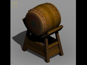 journey to the west - drums 01 3D Model