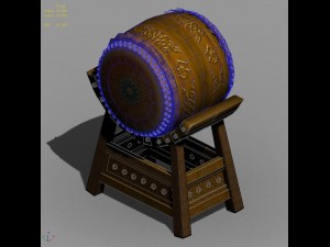 journey to the west - drums 01 3D Model