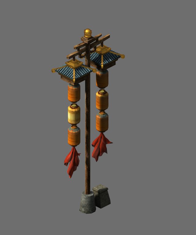 journey to the west - taiwan street lights 3D Model .c4d .max .obj .3ds .fbx .stl .blend 