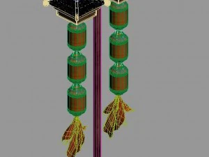 journey to the west - taiwan street lights 3D Model