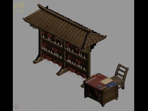 journey to the west - month temple props 3D 模型