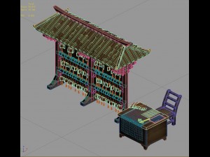 journey to the west - month temple props 3D 模型
