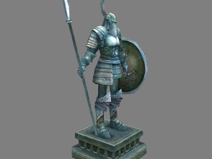 vampire city - corridor armor 01 Modelo 3D