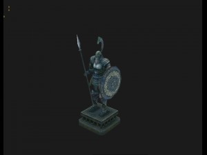 vampire city - corridor armor 01 Modelo 3D