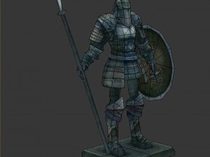 vampire city - corridor armor 01 Modelo 3D
