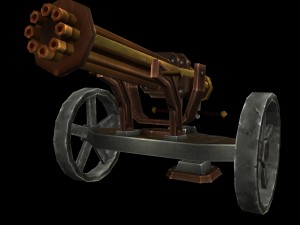vampire - ranger green cannon 01 3D Model