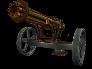 вампір - рейнджер зелена гармата 01 3D Модель