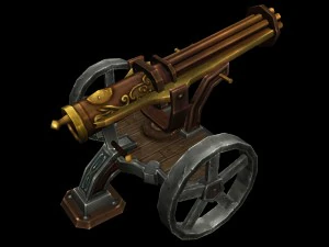 vampire - ranger green cannon 01 3D Model
