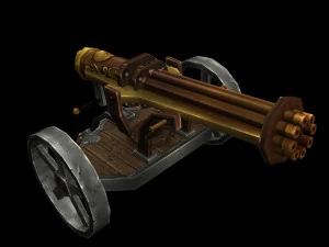 vampire - ranger green cannon 01 3D Model