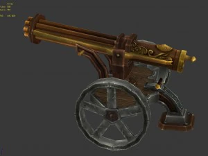 vampire - ranger green cannon 01 3D Model