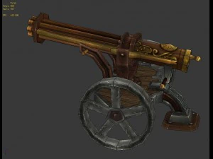 vampire - ranger green cannon 01 3D Model